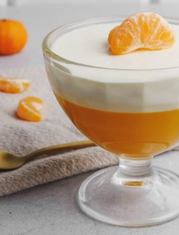 Желе из сметаны и мандаринов – пошаговый рецепт