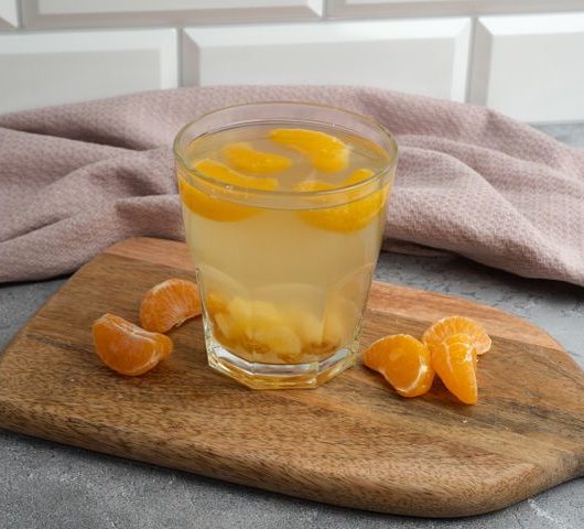 Напиток с мандаринами и сушеными ананасами – пошаговый рецепт