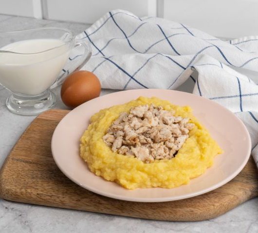 Картофельное пюре с куриным фаршем и яйцом – пошаговый рецепт