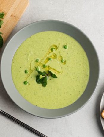 Суп-пюре из зеленого горошка с мятой – пошаговый рецепт