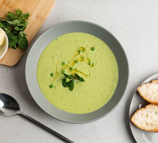Суп-пюре из зеленого горошка с мятой – пошаговый рецепт