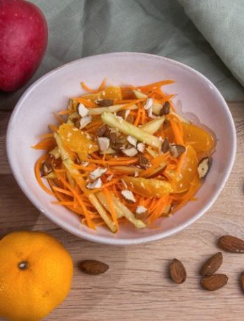 Витаминный салат с яблоками и мандаринами – пошаговый рецепт