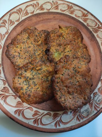 Мультизлаковое печенье с печеной грушей и маком – пошаговый рецепт