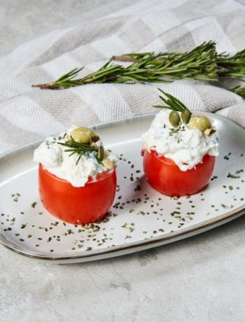 Фаршированные помидоры с сыром фета – пошаговый рецепт