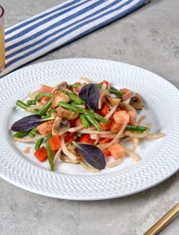 ПП салат со стручковой фасолью – пошаговый рецепт