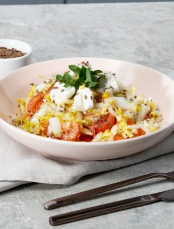Салат с кукурузой и сыром фета – пошаговый рецепт