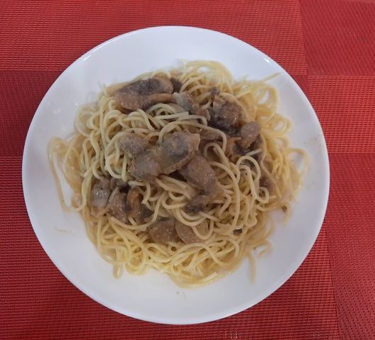 Спагетти с шампиньонами в сливках – пошаговый рецепт