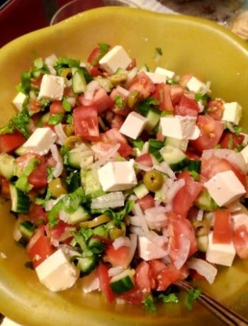 Греческий салат на всю семью – пошаговый рецепт