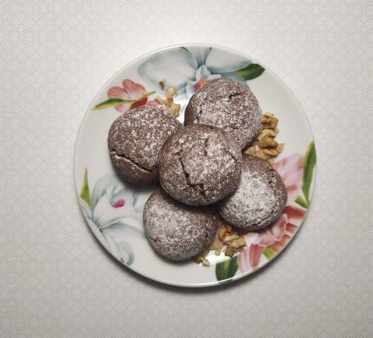 Ароматное ореховое печенье с добавлением какао – пошаговый рецепт
