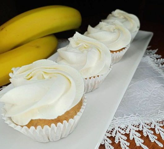 Банановые капкейки без сливочного масла – пошаговый рецепт