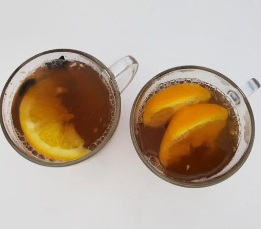 Цитрусовый грог на черном чае с корицей и бадьяном – пошаговый рецепт