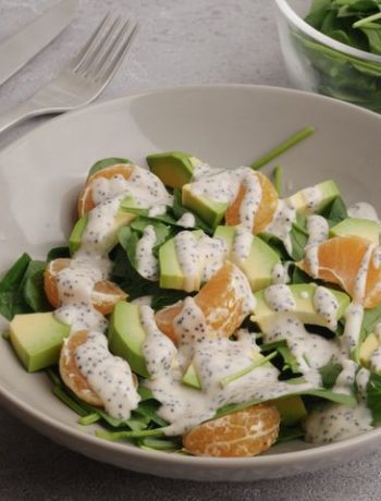 Шпинатный салат с мандаринами и авокадо – пошаговый рецепт