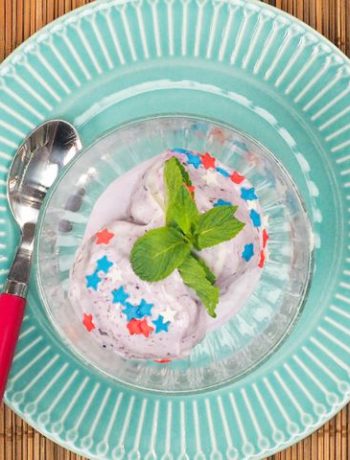 Домашнее мороженое с голубикой – пошаговый рецепт