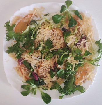 Вкусный салат с хурмой и сыром – пошаговый рецепт
