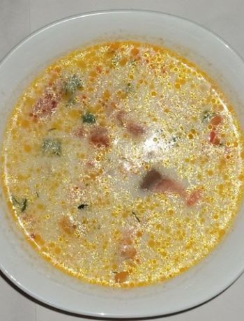 Ароматный суп с семгой и сливками – пошаговый рецепт
