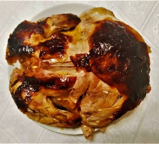 Запеченная курица с картошкой и аджикой – пошаговый рецепт