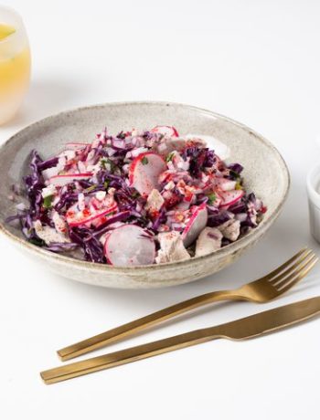 Салат из филе индейки с краснокачанной капустой – пошаговый рецепт