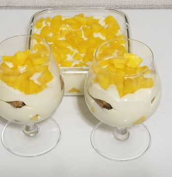 Быстрый тирамису со свежим манго – пошаговый рецепт