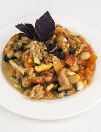 Салат из тунца с белой фасолью – пошаговый рецепт