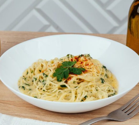 Спагетти со сливочным соусом – пошаговый рецепт
