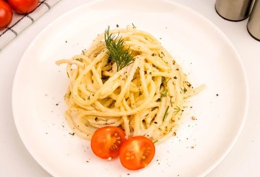 Спагетти в сметанном соусе – пошаговый рецепт