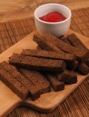 Сухари в духовке из черного хлеба – пошаговый рецепт