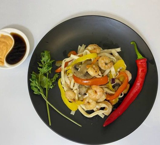 Лапша удон с креветками по-вьетнамски – пошаговый рецепт