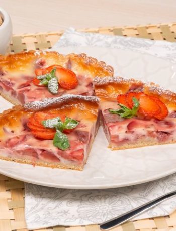 Пирог с клубникой – пошаговый рецепт