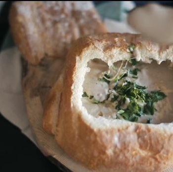 Грибной суп в хлебе – пошаговый рецепт