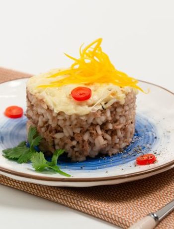 Запеканка из риса и фарша в мультиварке – пошаговый рецепт