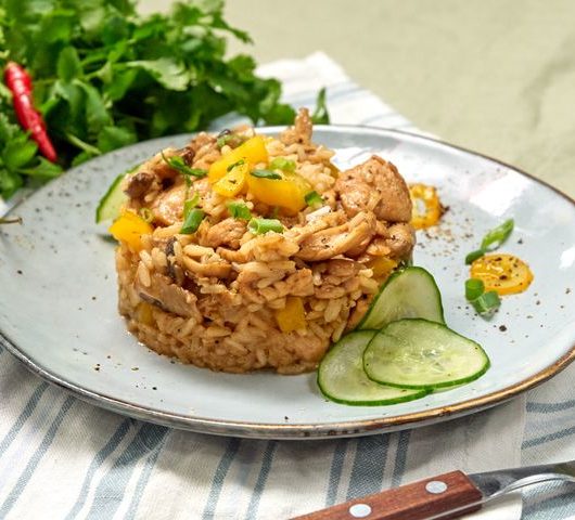Рис с грибами и овощами – пошаговый рецепт