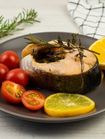 Стейк из лосося с апельсином и травами – пошаговый рецепт