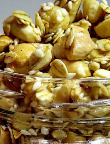 Простая гранола с орехами – пошаговый рецепт