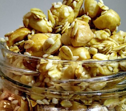 Простая гранола с орехами – пошаговый рецепт
