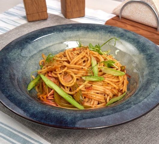 Спагетти со свининой – пошаговый рецепт