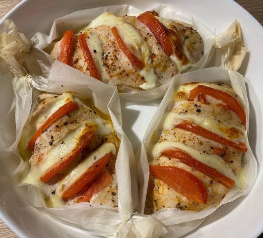 Сытные лодочки с куриной грудкой и сыром моцарелла – пошаговый рецепт