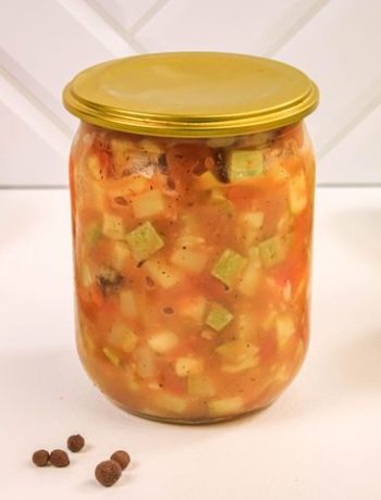 Кабачки с помидорами и чесноком на зиму – пошаговый рецепт