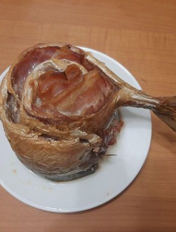 Запеченная скумбрия с беконом – пошаговый рецепт