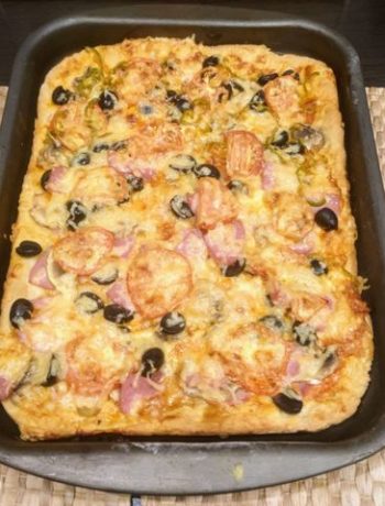 Домашняя пицца на кефире – пошаговый рецепт