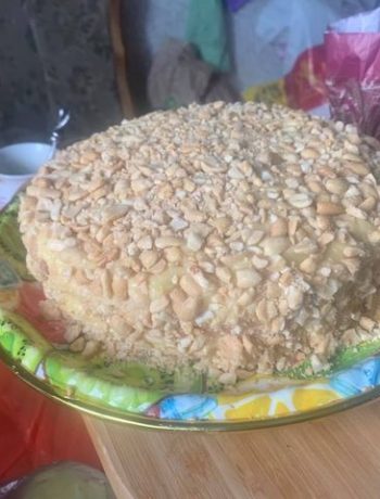 Торт «Подарочный» с нежнейшим кремом – пошаговый рецепт