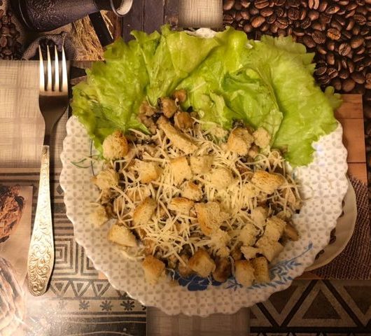 Куриный салат с шампиньонами – пошаговый рецепт