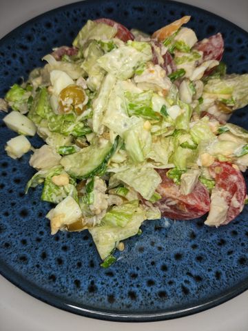 Деревенский салат «Цезарь» – пошаговый рецепт