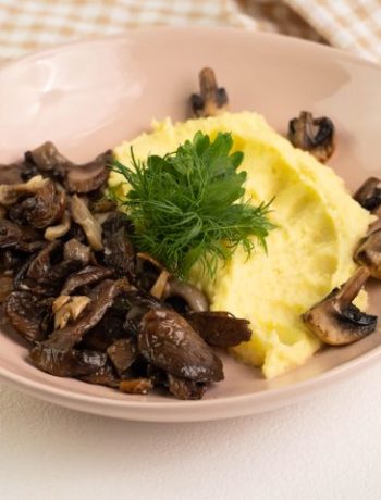 Картофельное пюре с шампиньонами и вешенками – пошаговый рецепт
