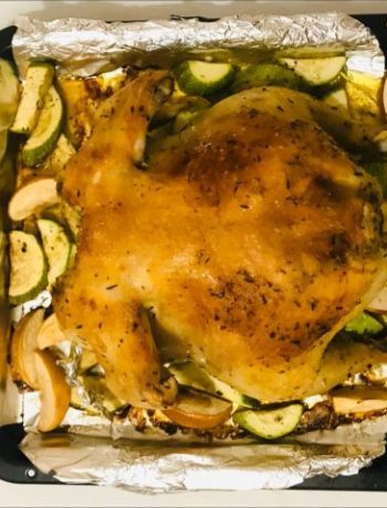 Запеченная сочная курица в лимонном маринаде – пошаговый рецепт