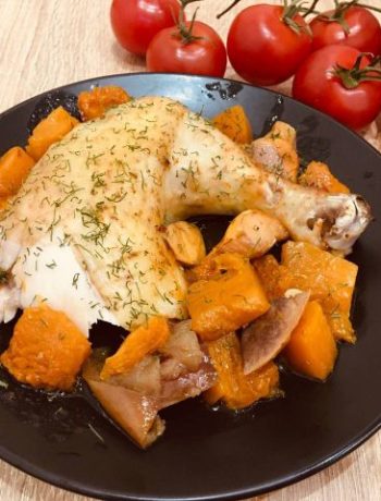Аппетитная запеченная курица с овощами – пошаговый рецепт