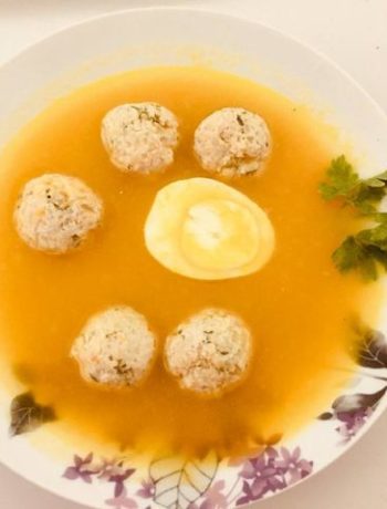 Солнечный тыквенно-кабачковый суп с куриными фрикадельками – пошаговый рецепт