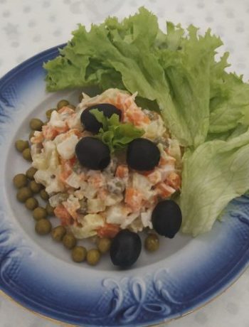 Постный овощной салат – пошаговый рецепт