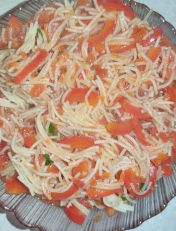 Спагетти со сладким перцем – пошаговый рецепт
