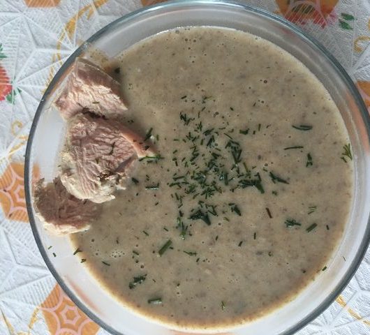 Суп-пюре из шампиньонов с кабачком – пошаговый рецепт