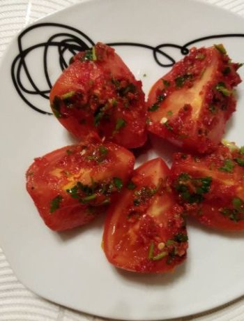Ароматные помидоры с болгарским перцем – пошаговый рецепт